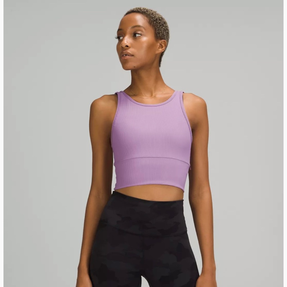 Purple Lululemon Power Pivot Tank Top Rib